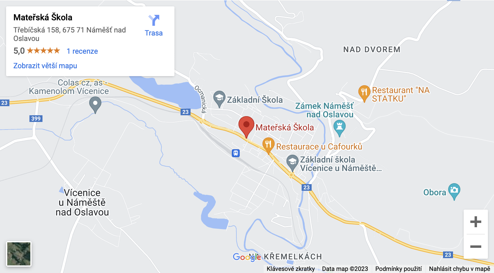 Mapa školky