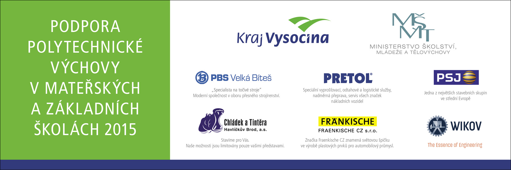 Plakát projektu Podpora polytechnické výchovy